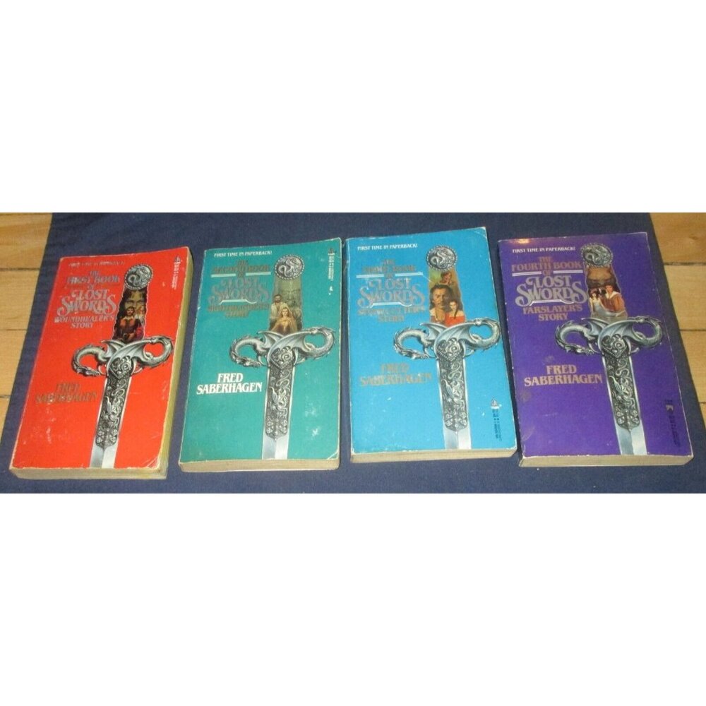 Books of Lost Swords 1–4 Fantasy Lot (Fred Saberhagen, 1986 - 1989)